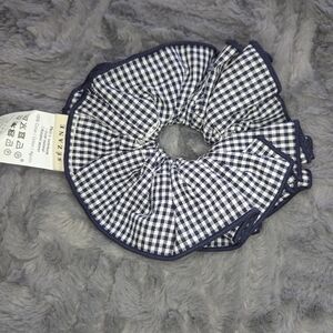 Sezane Large Gingham Scrunchie NEW